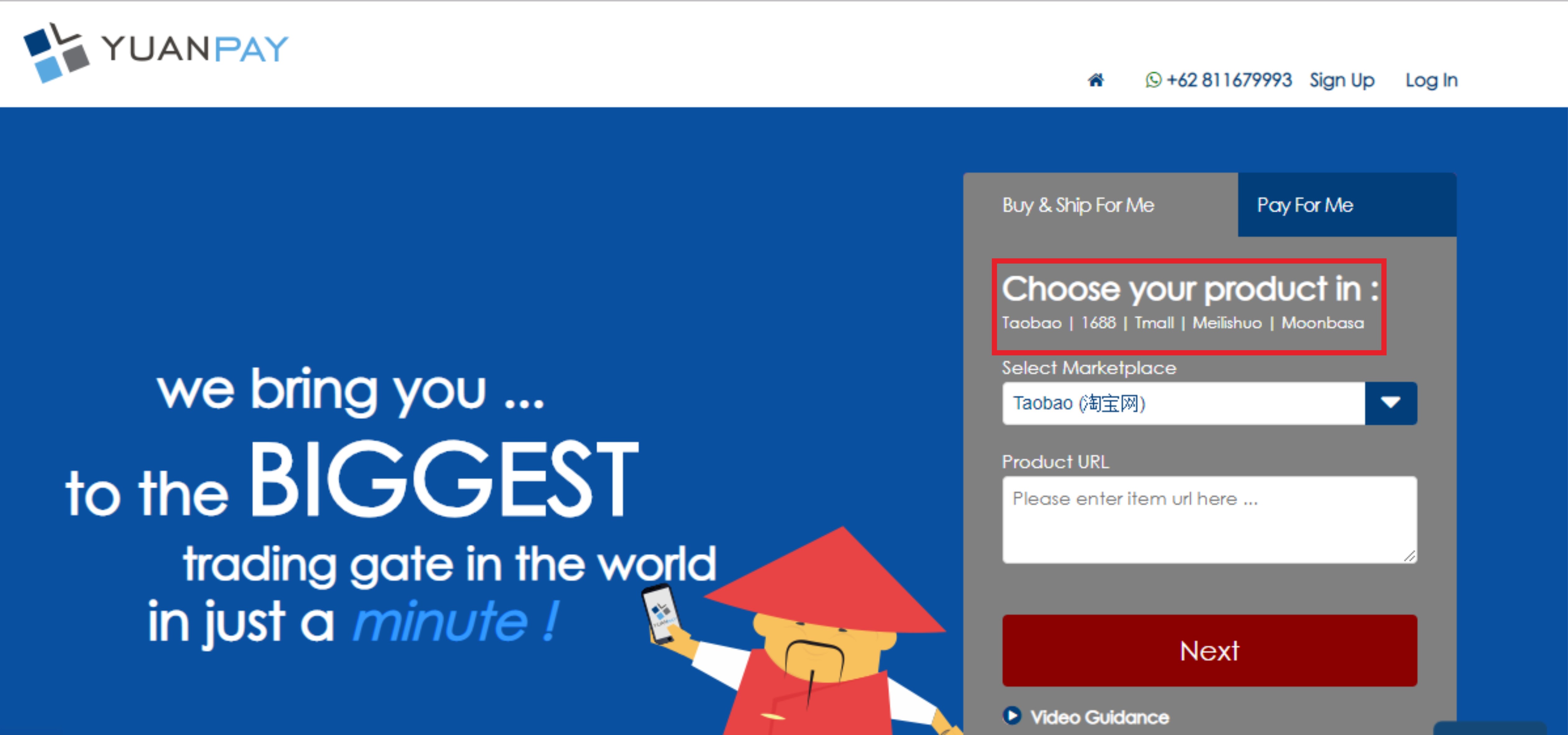 pilihan marketplace cina